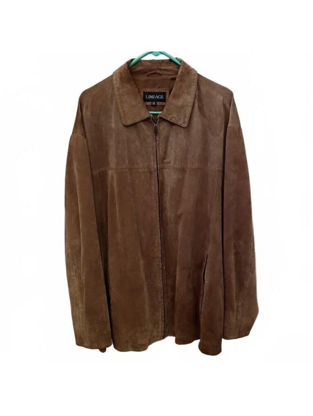 Lineage Men's Genuine Leather Brown Suede Jacket XXL